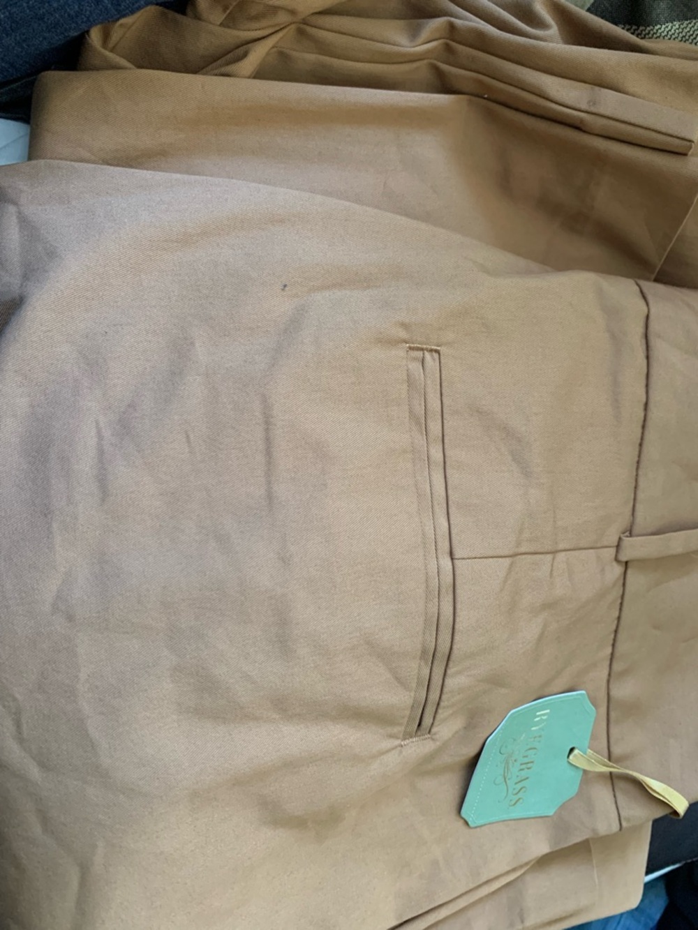 Ryegrass
Wide Leg Pleated Trousers with Belt - Camel - Picture 4 of 4